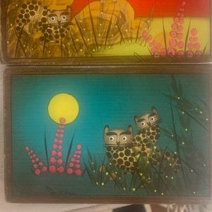 Arturo Alcala original oil on wood.